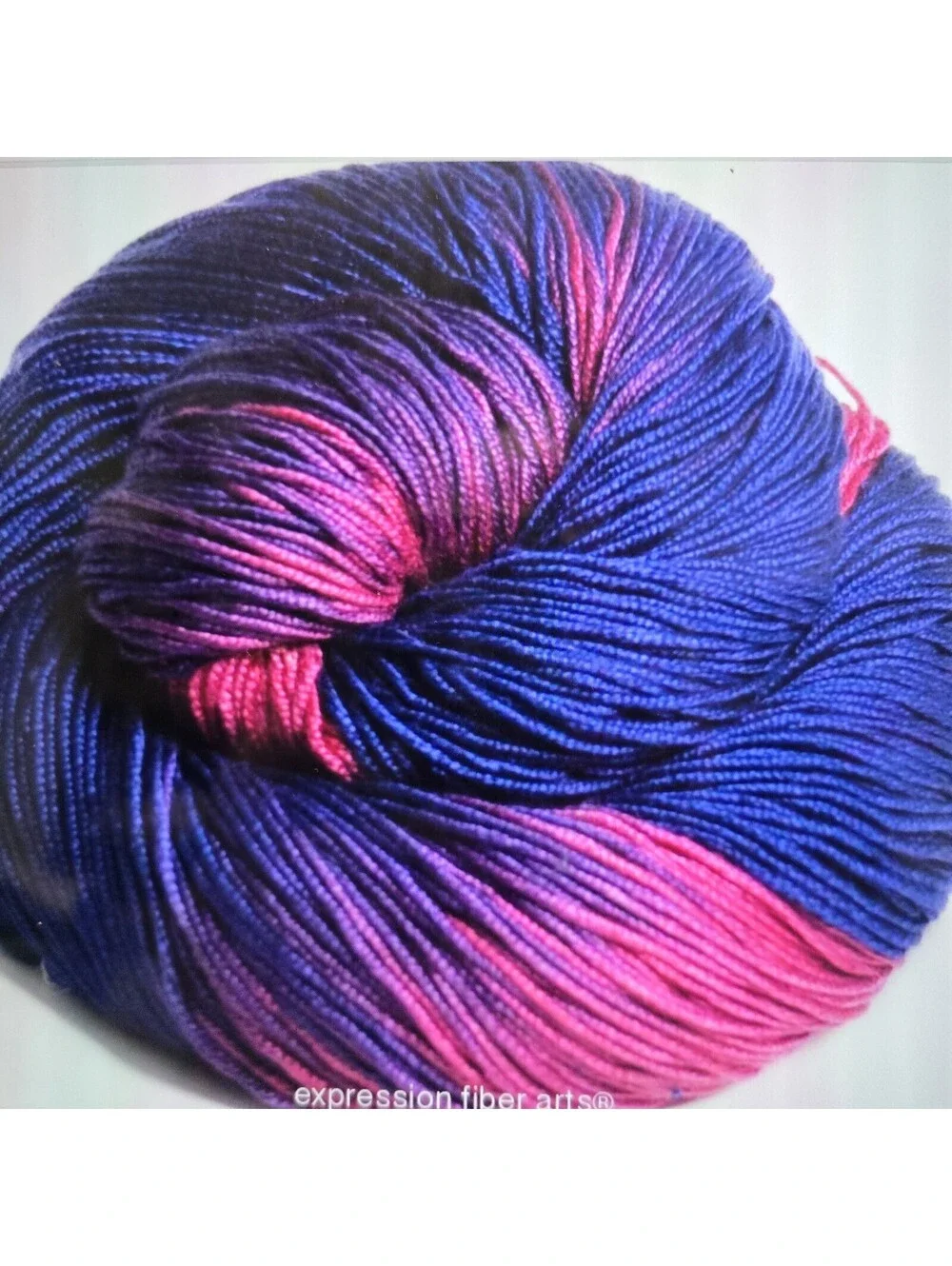 Expression Fiber Arts Purple Prickly Pear 100% Mulberry Silk DK weight
